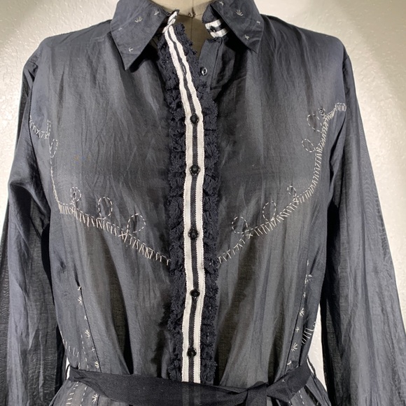 Pete & Greta by Johnny Was Billings Tuxedo Shirt M NWT - Picture 2 of 8